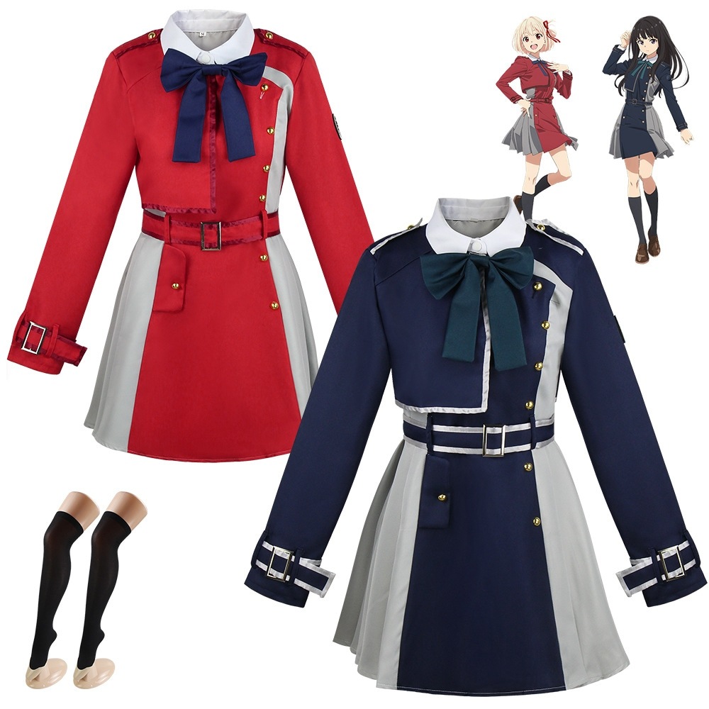 K1080Lycoris Recoil锦木千束cos服リコリスコスプレ井上滝奈アニメ服