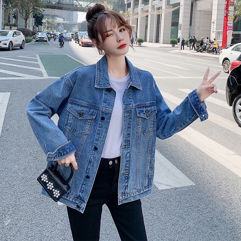 アウター ジャケット レギュラー丈 長袖 レギュラー袖 ポロカラー スリム ポケット 前開き デニム コットン その他素材 カジュアル お洒落 かっこいい レトロ ラフ メンズライク キュート ルーズ