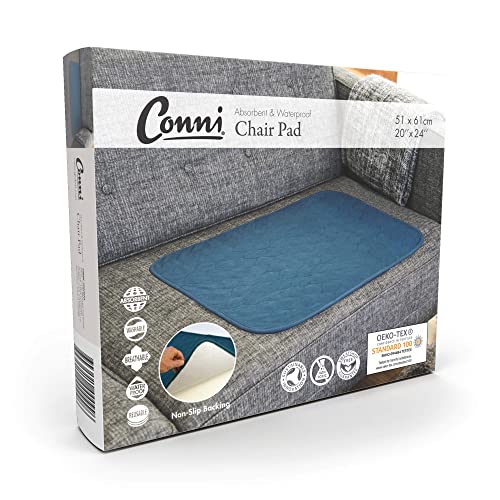 Conni 介護・排泄ケア用 尿漏れ対応 座布団型 吸水・防水チェアパッド Conni Chair Pad L (51 x 61cm) ティール