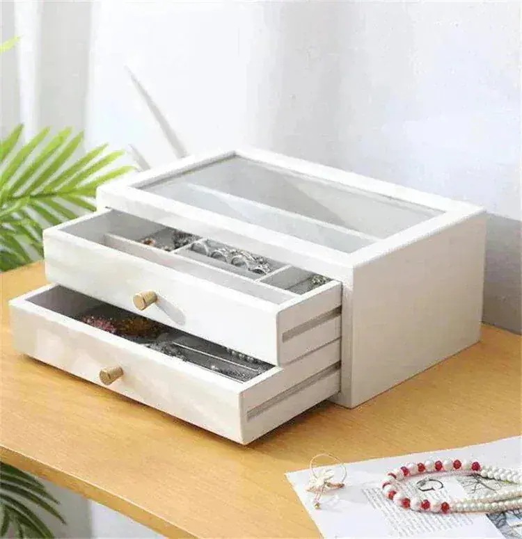 8月に新品が入荷！[2025限定モデル] スタイル 木製 小物収納 引き出し ライトラグジュアリー 大容量 洗練された 収納30%までに制限安くて好評が多い