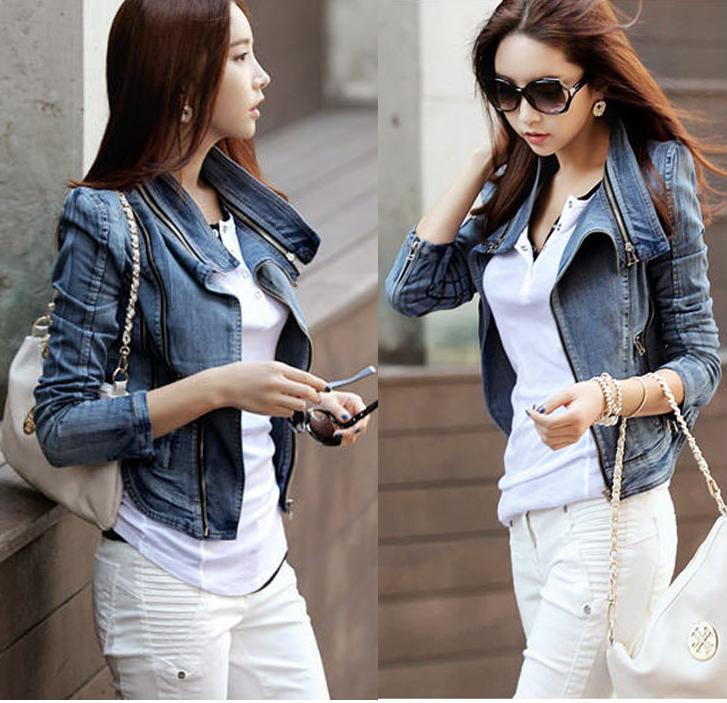 レディースデニムシャツレディースライトアウターデニムジャケットビッグシルエット