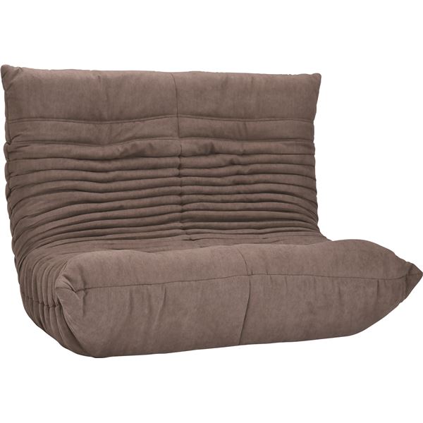 ソファ リクライニング ファブリック 2人掛け用 ブラウン ソファー リクライニングソファ ローソファー ローソファ 完成品