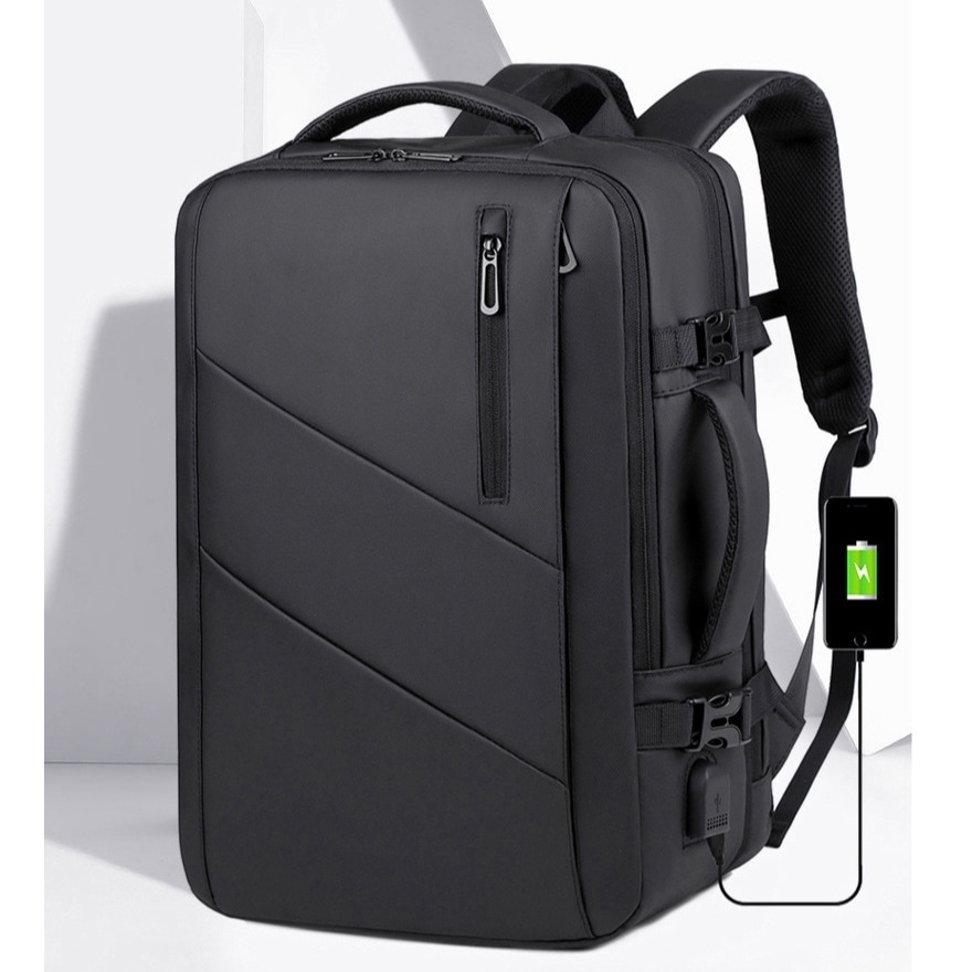 [最安値挑戦]！カバン 旅行 出張 通学 高校生 通勤 レディース バックパック 大容量 リックサック 軽量 はっ水 PCリュック USBポート搭載 メンズ 拡張できるビジネスリュック