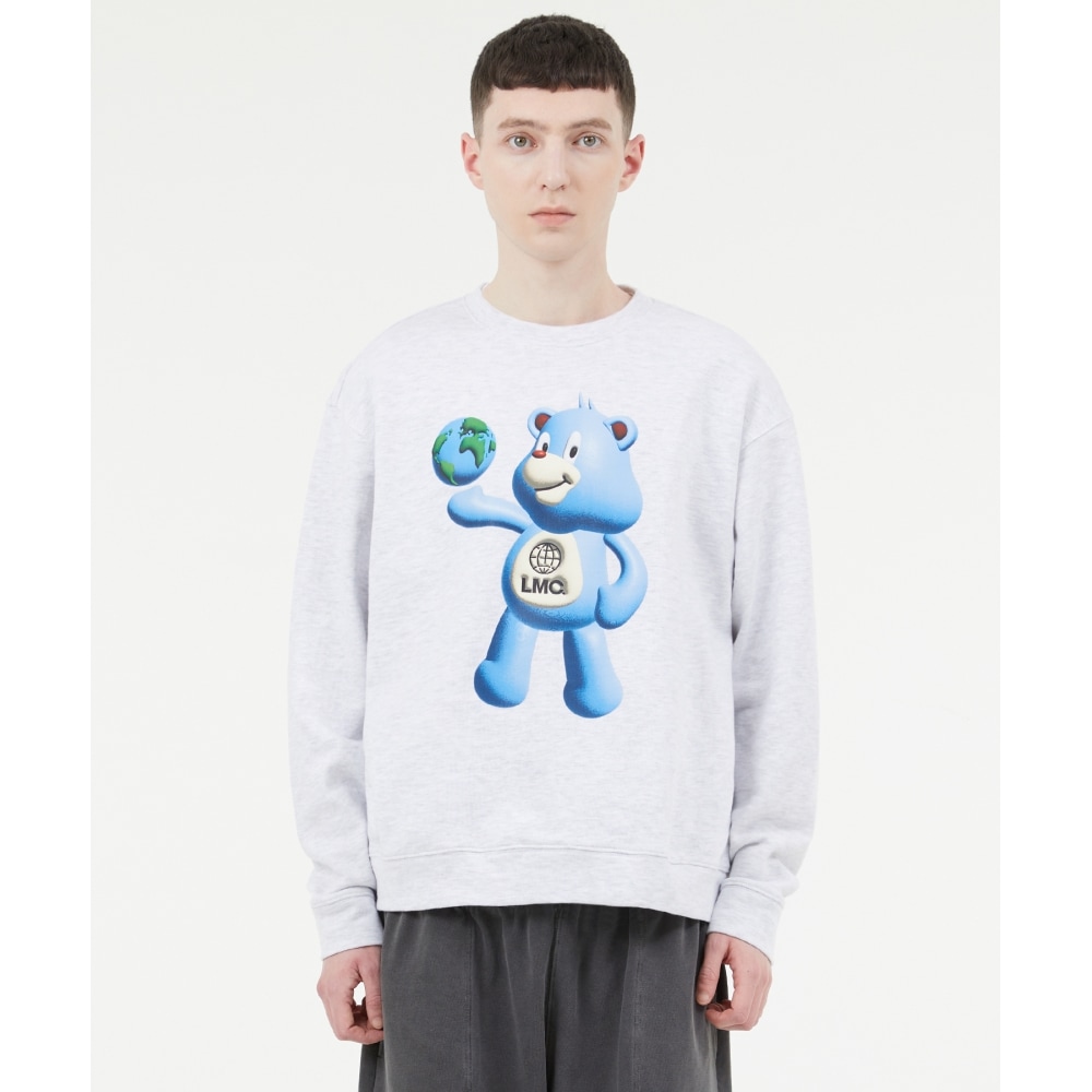 LMC 3D BEAR SWEATSHIRT ライトヘザーグレー