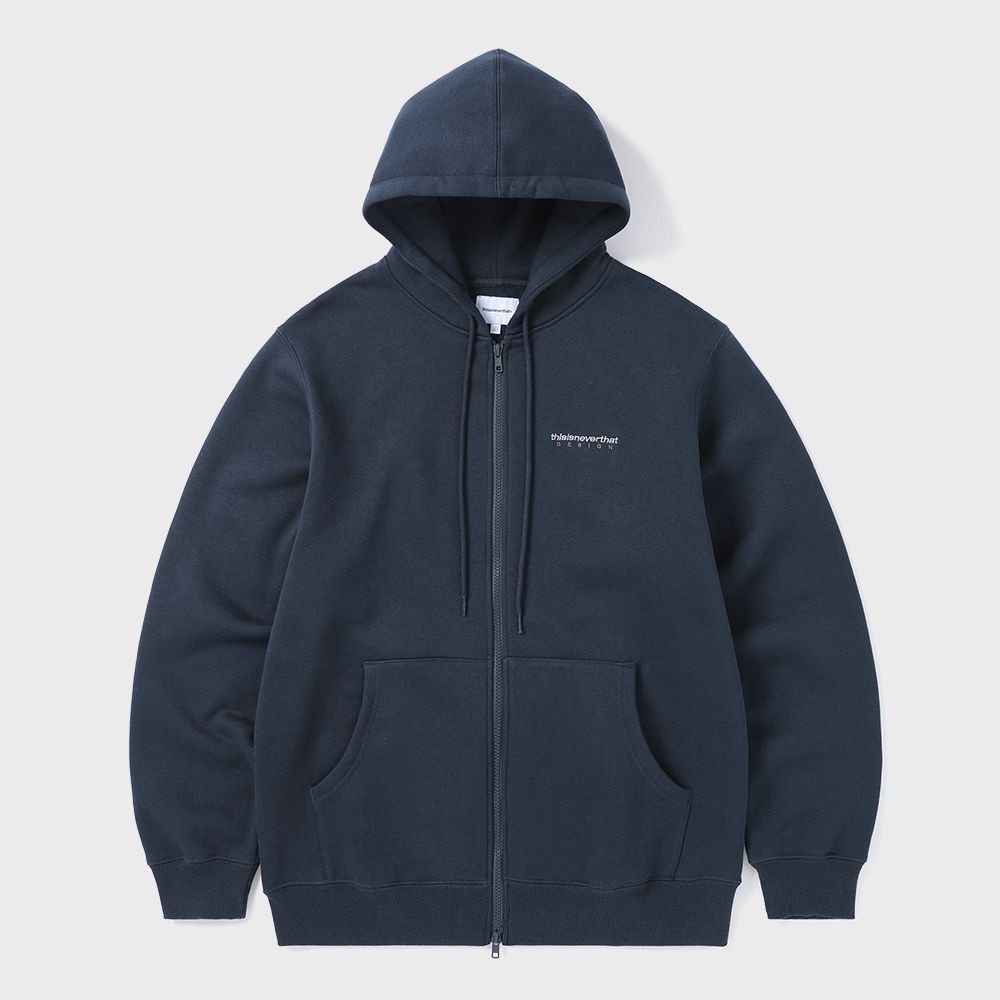ディス・イズ・ネヴァー・ザット DSN ロゴジップアップパーカーネイビー 9,701円