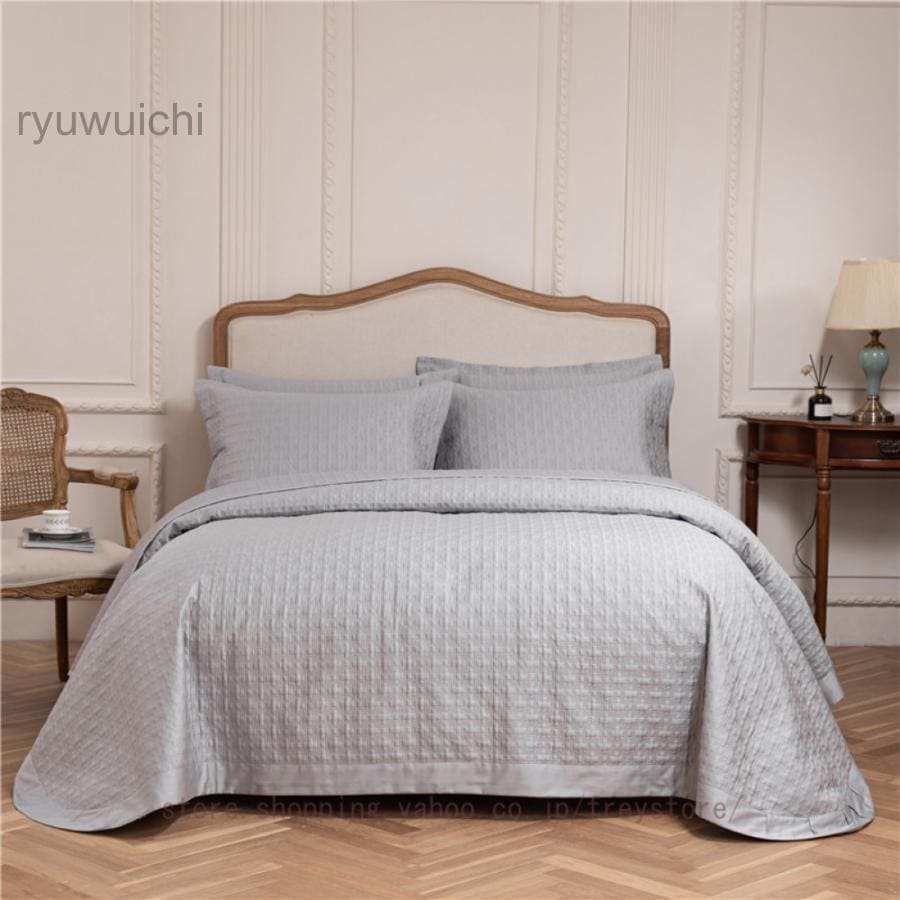 ベッドカバー ベッドスプレッド マルチカバー サマーキルト ケット ソファーカバー 枕カバー2枚 オールシーズン クイーン キング 棉 北欧 花柄 おしゃれ