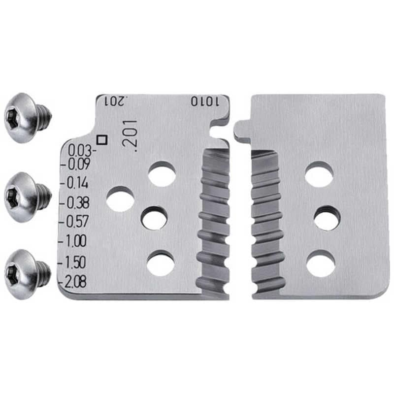 KNIPEX社　精密ワイヤーストリッパー 1219-02用替刃 (1組4枚)　121902