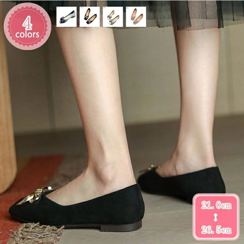 777円OFFクーポン フラットシューズ ぺたんこパンプス 黒 蝶結び 小さいサイズ ペタンコ ローヒール ママ 大きいサイズ レディース靴 スクエアトゥ ぺったんこ 可愛い 大人 通勤 旅行 きれい