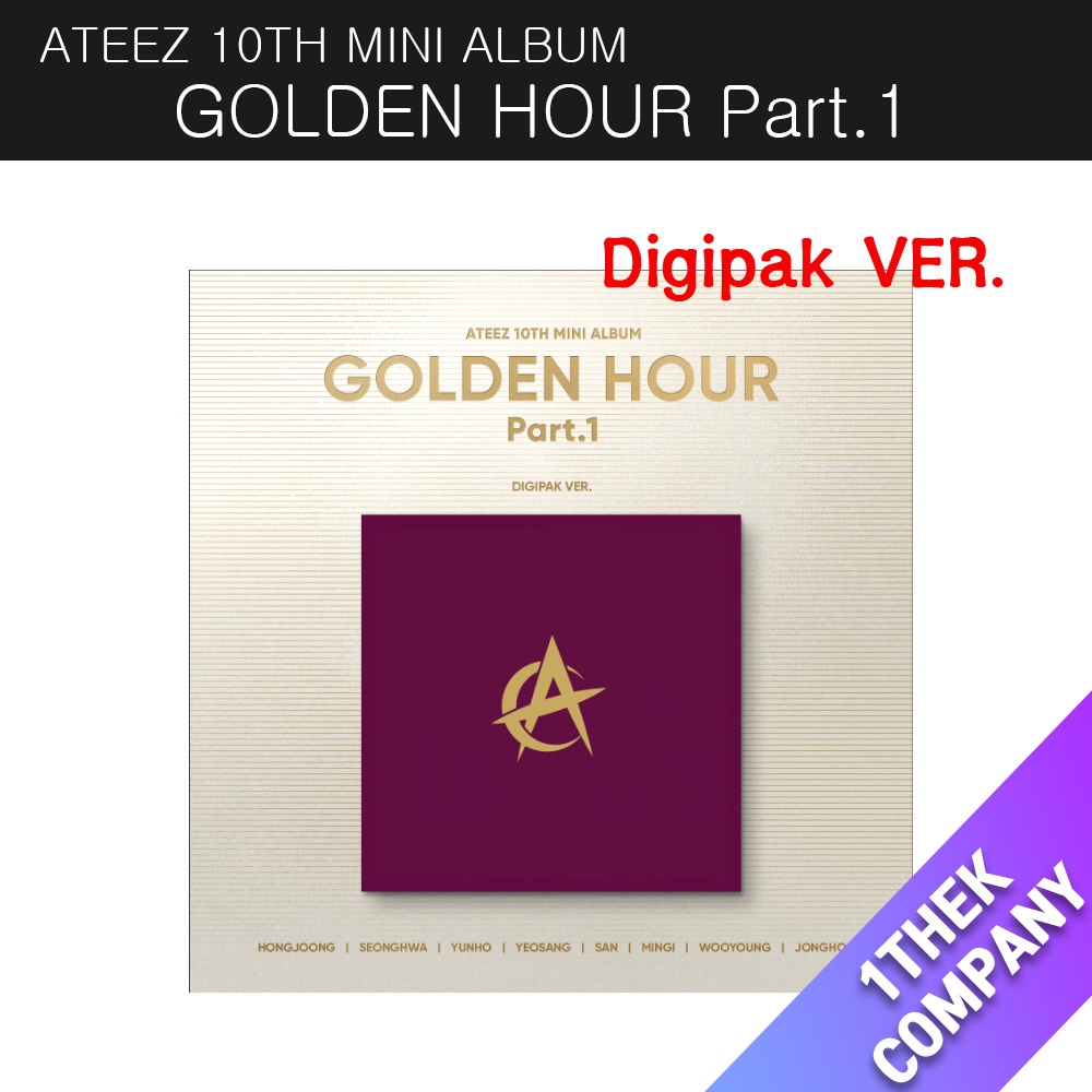 ( Digipak VER.) (８種セット) ATEEZ - 10TH MINI ALBUM [GOLDEN HOUR : Part.1]