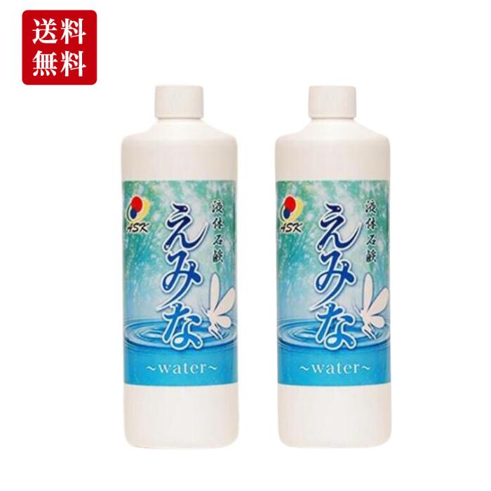 2本 ASK 万能 液体 石鹸 えみな Water EXTRA 500ml