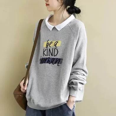 トップス 襟付き スウェット 長袖 半袖 袖あり かわいい 可愛い シンプル カジュアル おしゃれ お洒落 かっこいい レトロ 大人可愛い 大人女子 こなれ感 ラフ メンズライク ボーイッシュ ルーズ