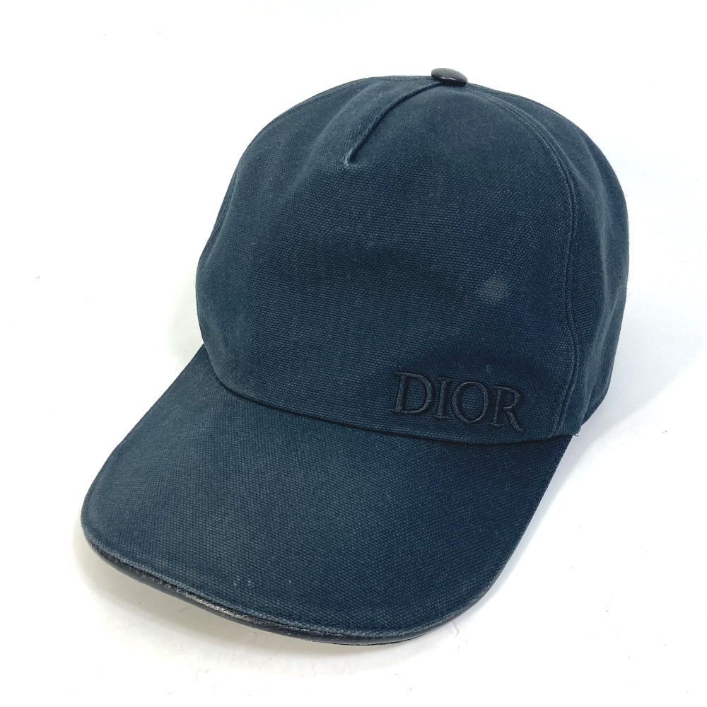 Diorキャップ 933C902D4511 ロゴ 帽子 キャップ帽 ベースボール コットン ブラック