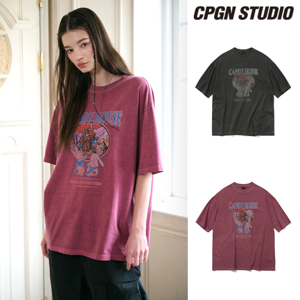 【CPGN STUDIO】 Candy House Pigment Short Sleeve Tee
