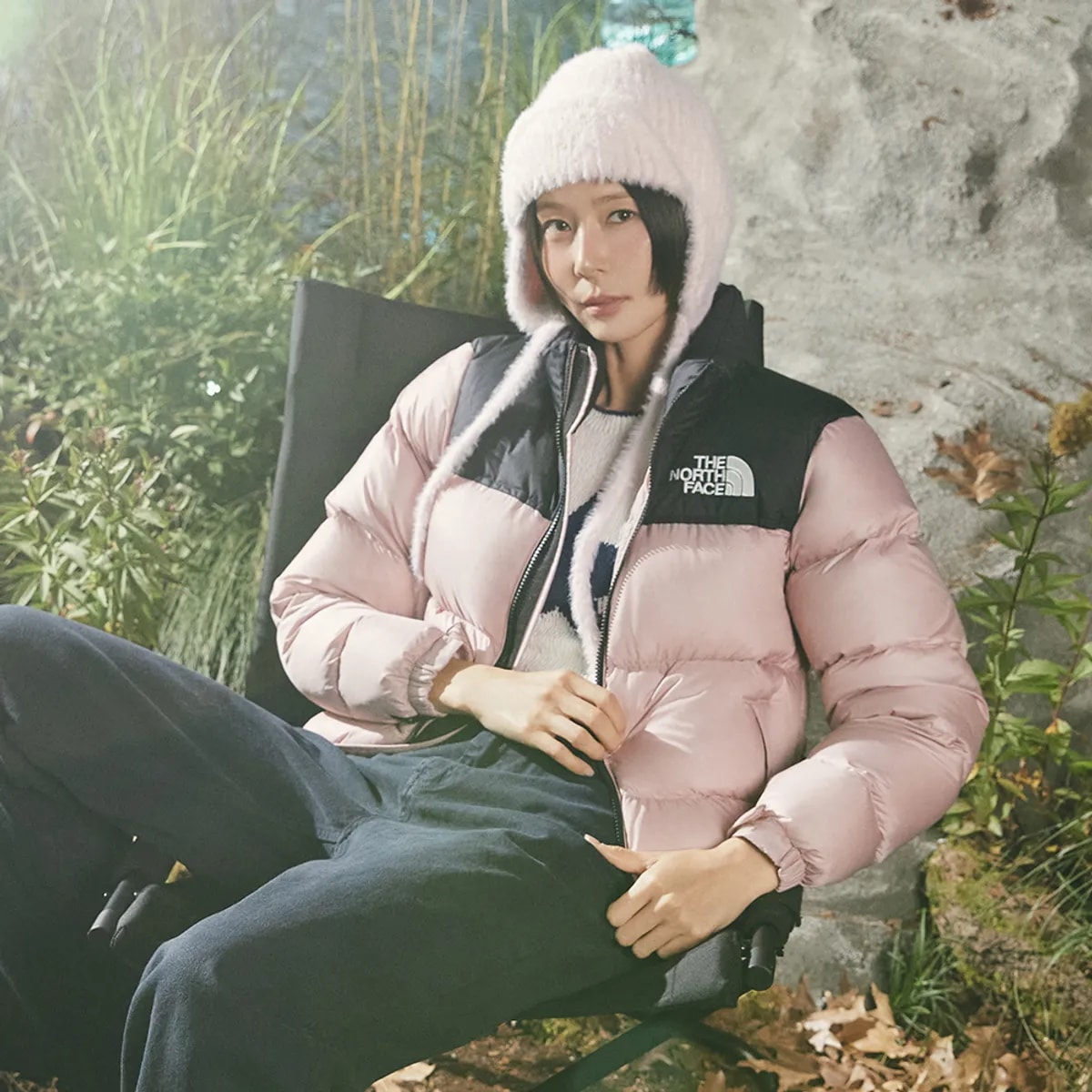 ザ·ノース·フェイス NJ1DR95E 女性 1996 レトロ ヌプシ ジャケット GRAYISH PINK