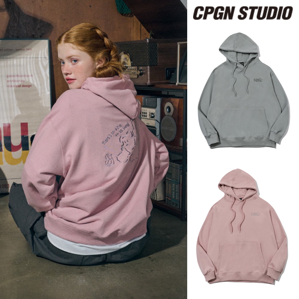 【CPGN STUDIO】 Fun Time BEAR Embroidery Hoodie