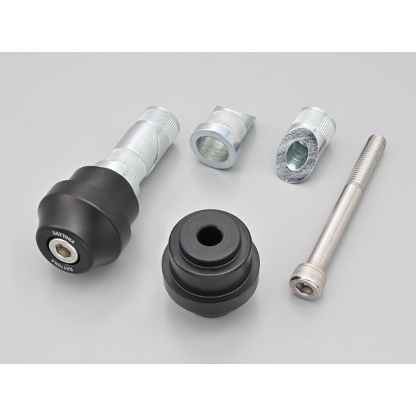 D39686 バーエンド ミラーアダプター ホンダ(半月形状のインナーウエイト) ハンドル内径17-19用 左右セット