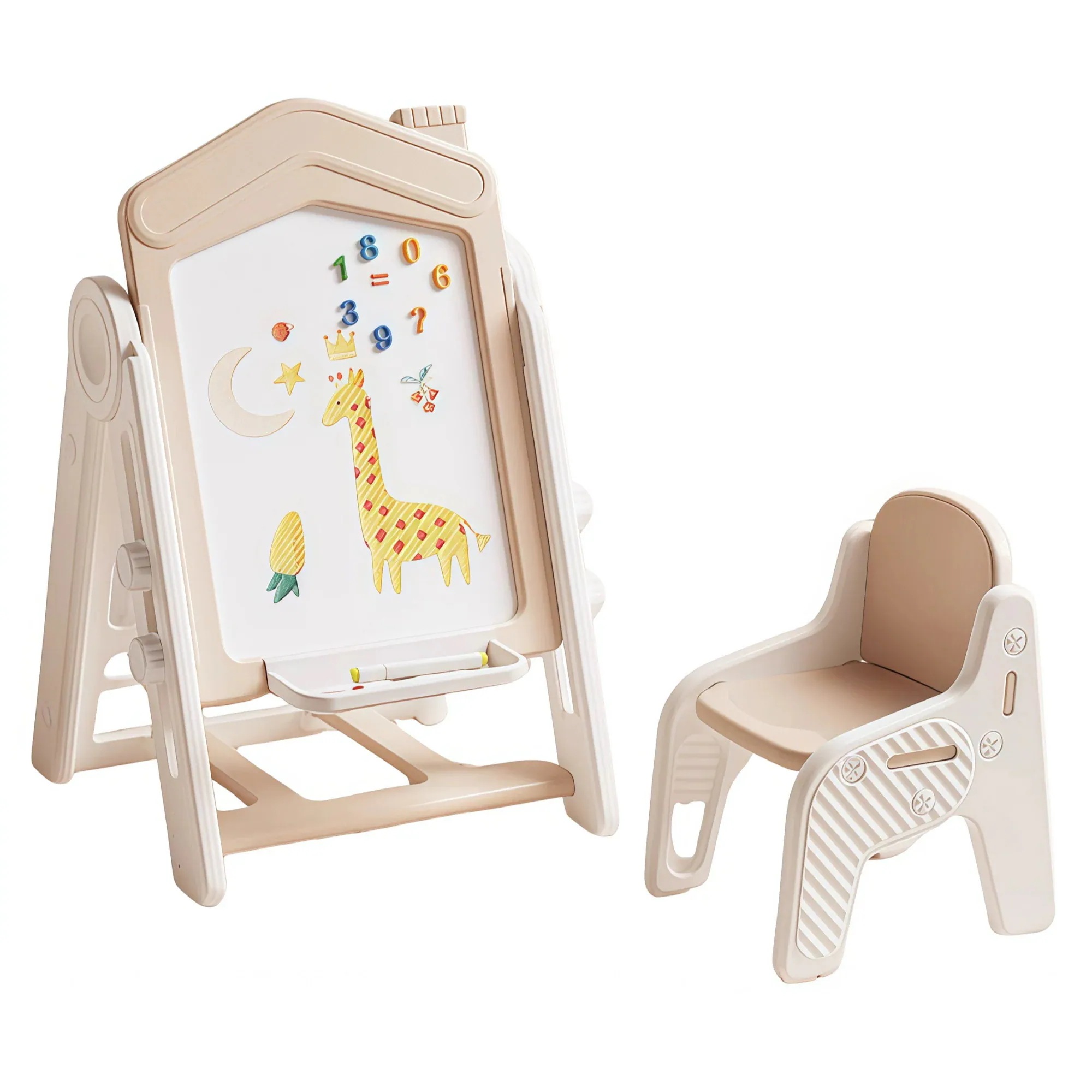 【安心保証付き】お絵描きボード 子供 ホワイトボード ブラックボード　折りたたみ　おえかきボード こども 子ども 知育 お絵かき おえかき 塗り絵 誕生日 プレゼント ギフト 組立簡単132 5,711円