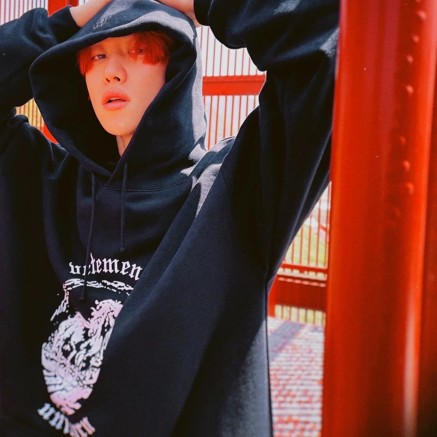 【2枚購入で200円 OFF！急速出荷】Xu Minghao ブラック セーター レディース クォーター ベルベット 厚みのあるトップ ジャケット フード付き