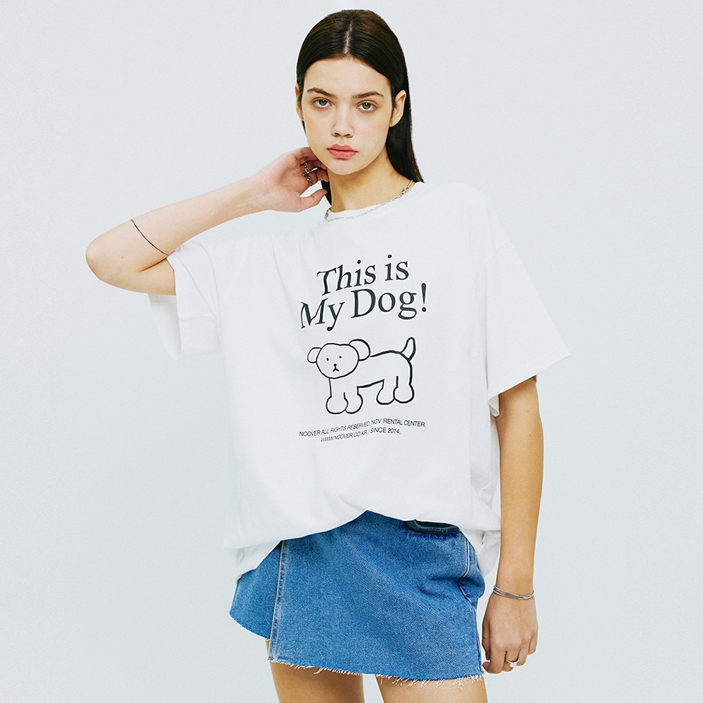 THIS IS MY DOG TSHIRT-WHITE