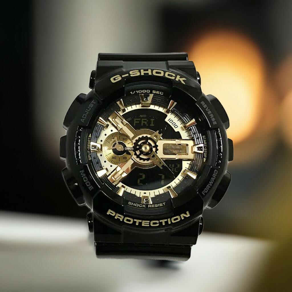 Gショック G-SHOCK カシオ メンズウオッチ gショック アナデジ GA-110GB-1AJFプレゼント 腕時計