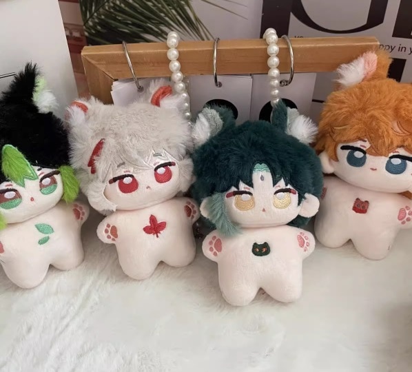 10cm 無属性ぬいぐるみ４点セット　コットン ドール　無属性　ぬいぐるみ　本体のみ　棉花娃娃　　原神