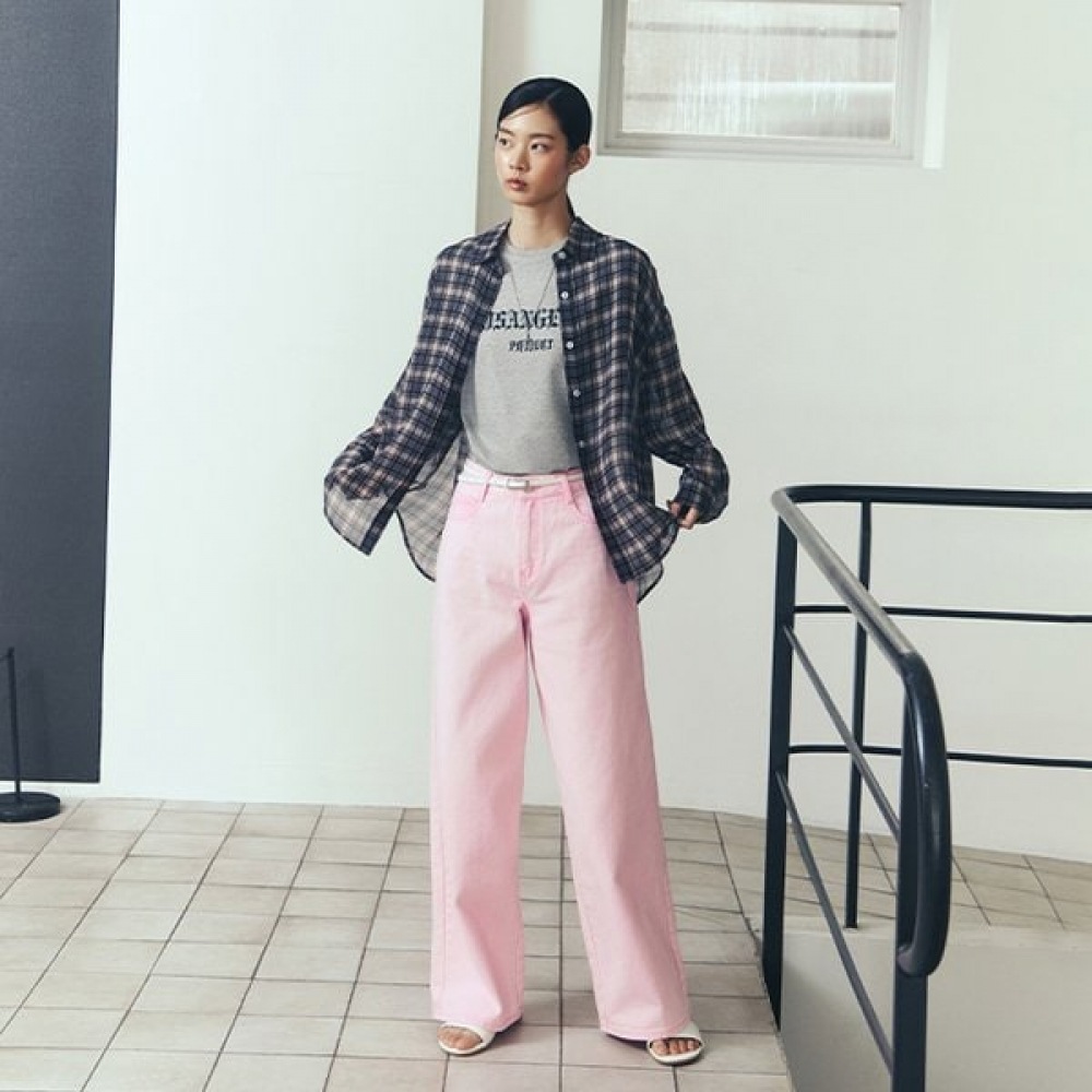 ブランド チェック シースルー シャツ AR2WB464