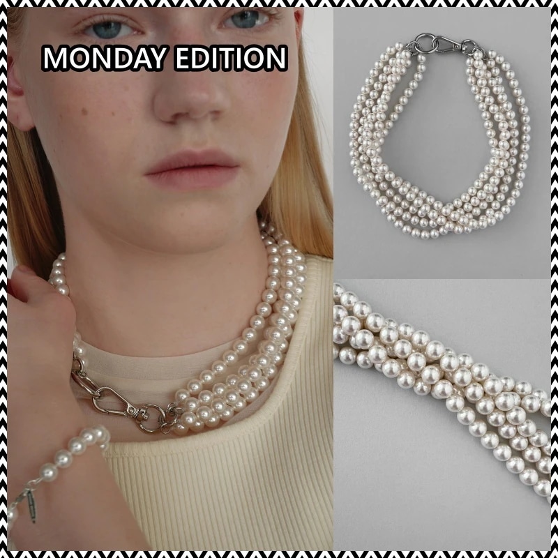 MONDAY EDITION Pearl Bunch Necklace 2025 24,345円