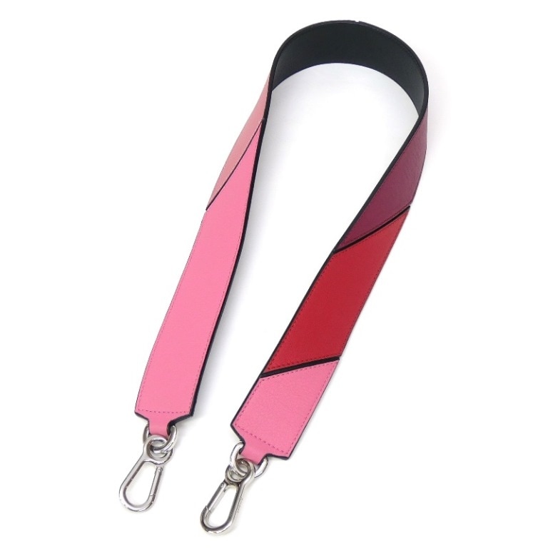 ロエベ LOEWE ショルダーストラップ バッグストラップ パズル ピンク レザー 【中古】(66596) 20,625円