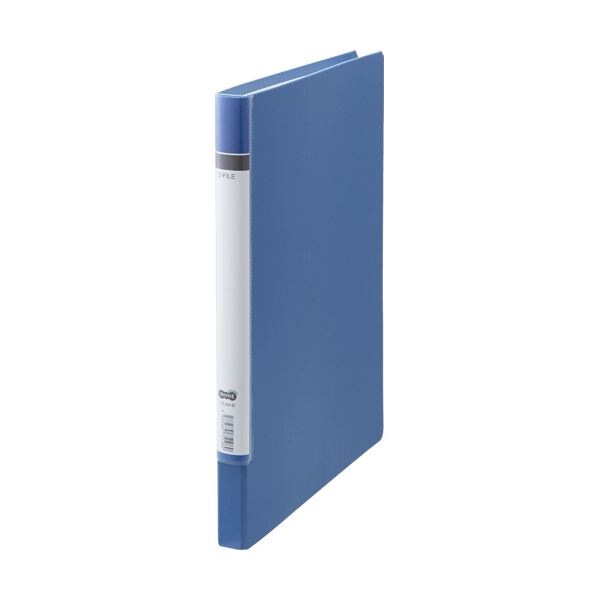 （まとめ） TANOSEE Zファイル（貼り表紙）ロングタイプ 青 1冊 [x30セット]