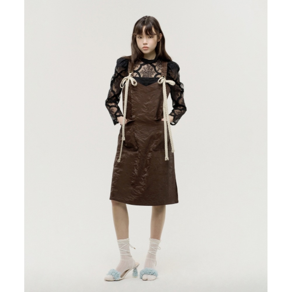 AIFERUNWAY ロープアトリエモカエプロン