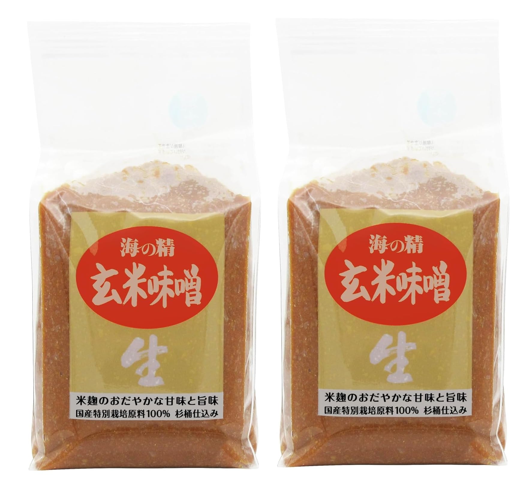 海の精 国産特栽 玄米味噌 1kg×2