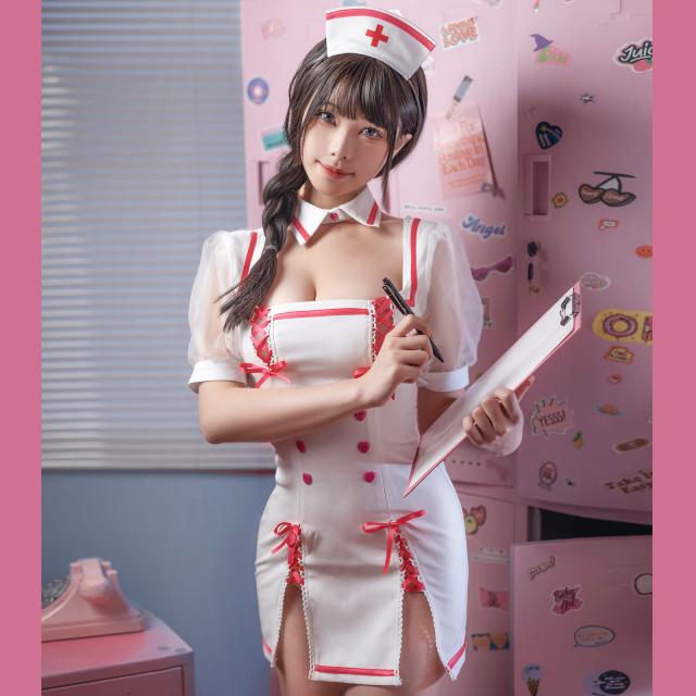 ナース コスプレ セクシー エッチ エロ ナース服 制服 ボンデージ 看護婦 nurse 情趣 調教 エッチ な 萌え ミニ丈スカート ランジェリー コスチューム ハロウィン 仮装 衣装 撮影会 ホ