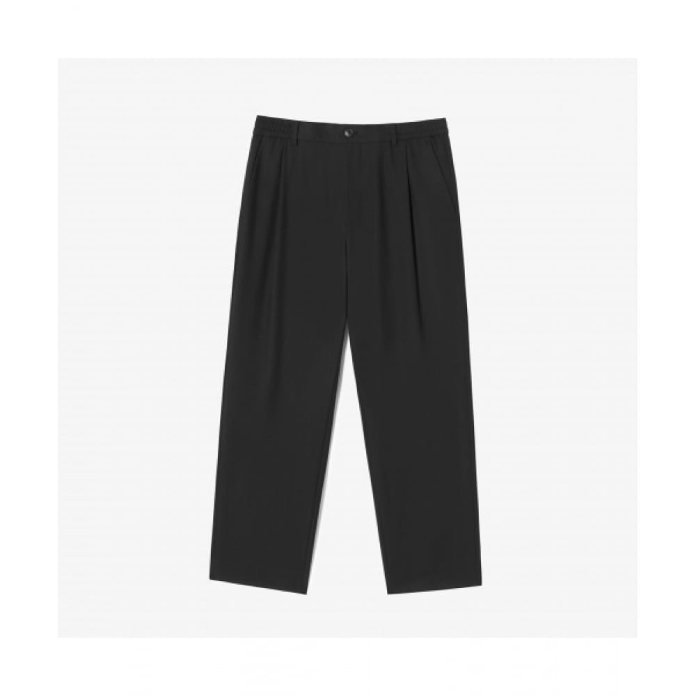 LACOSTE メンズセミワイドスラックス [ブラック] 21,308円