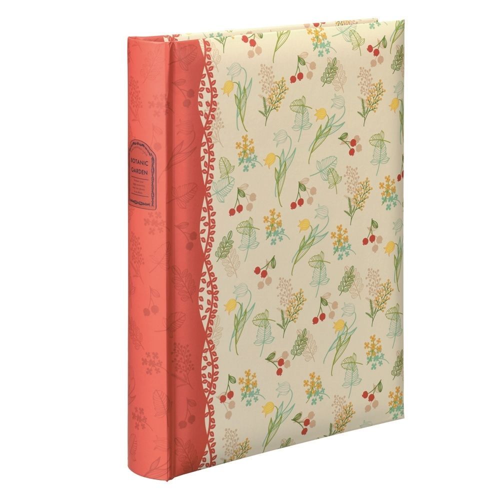 （まとめ買い）背丸ブック式/ポケットアルバム L判3段240枚 ボタニックガーデン レッド BPL-240-6-R [x3]