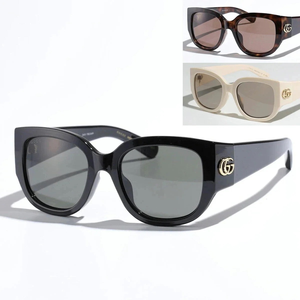 GUCCI グッチ サングラス GG1599SA レディース ウェリントン型 メガネ 伊達メガネ ダブルG アイウェア カラー3色