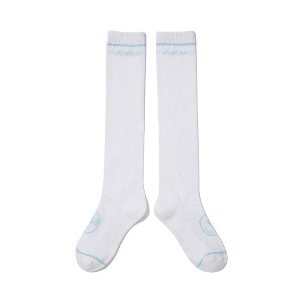 [マルボン公式] 女性ロゴジャカードニットソックス OFF WHITE (WOMAN)
