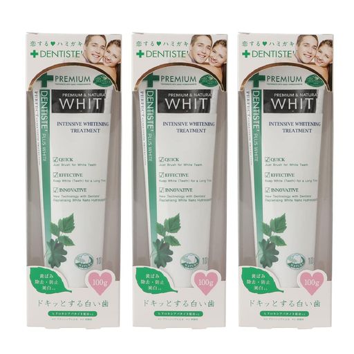 デンティス ホワイトニング ハミガキ粉 ミントの香り 目覚めてすぐKissできる 恋するハミガキ 100g 3個セット