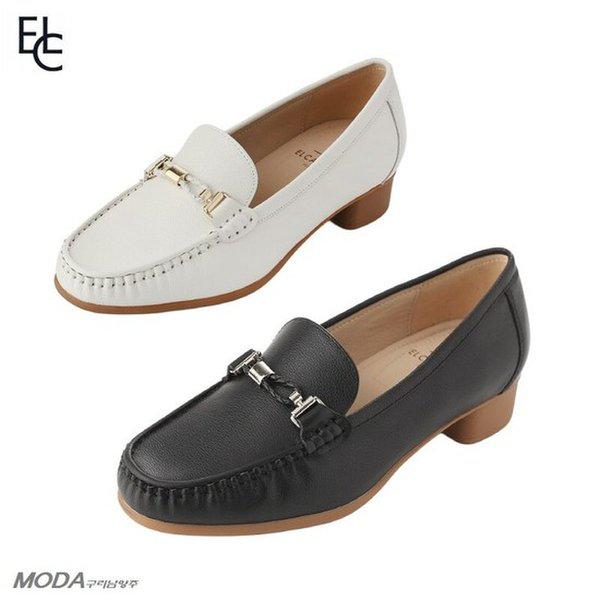 軽量クッションUPヒールローファーソフト女性ローファー1XWC10XI_GN