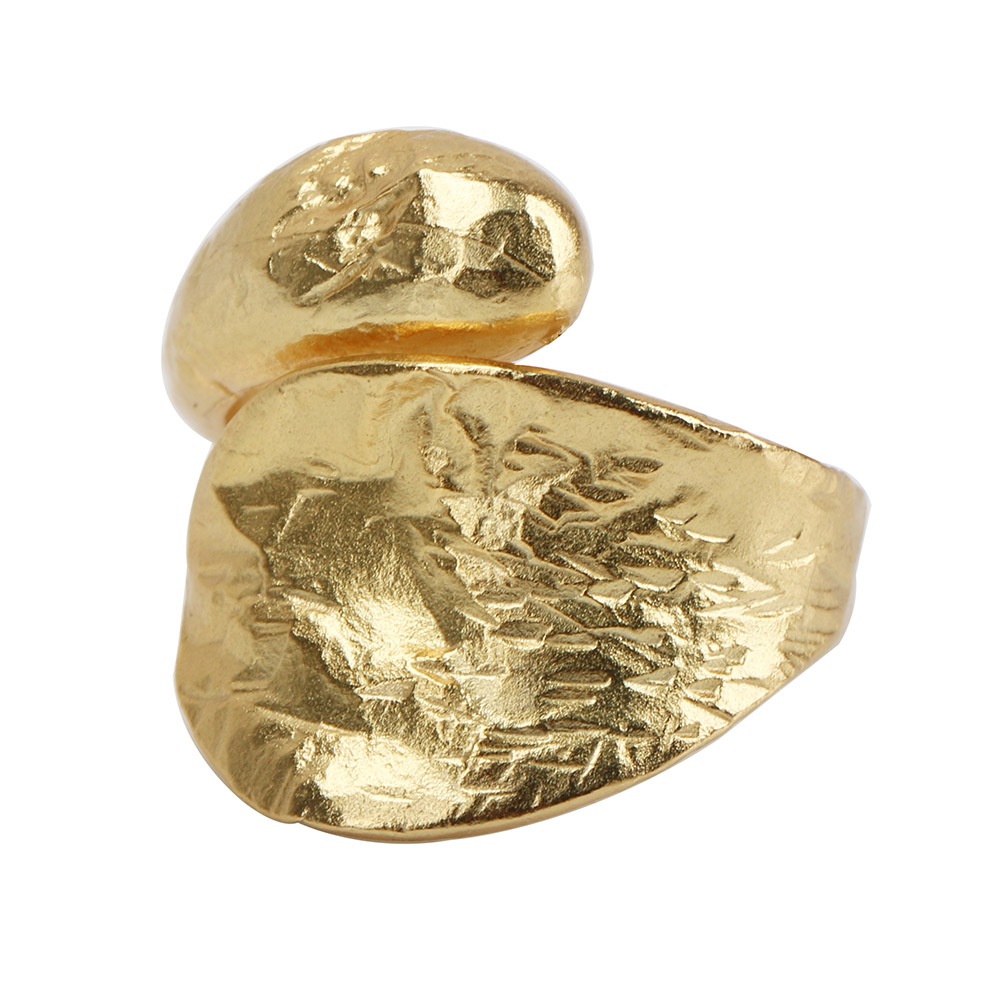 925 シンプルリング 波 紙模様 [cr330]