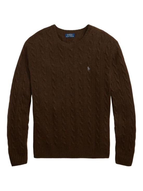 POLO RALPH LAUREN Men Sweater 710 876 762 029 CACAO BROWN HEATHER