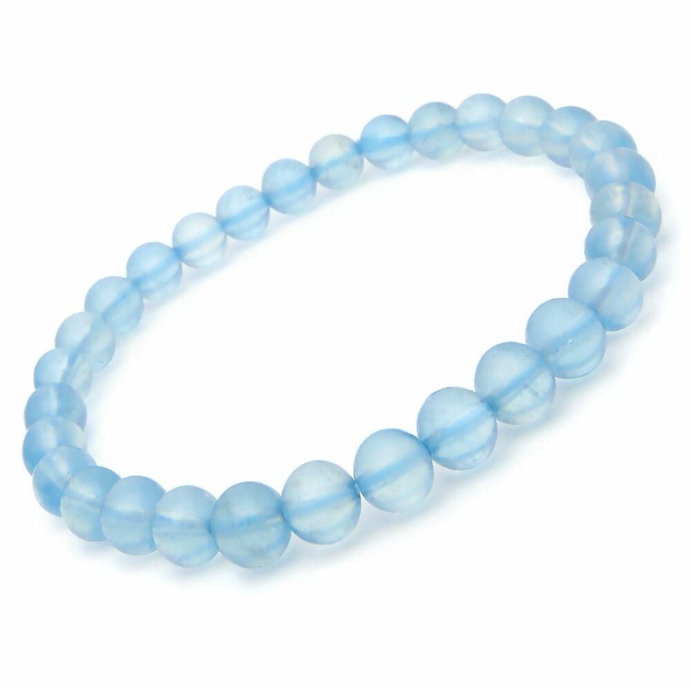天然 アクアマリン ブレスレット 6mm パワーストーン ブレスレット メンズ レディース 天然石 数珠 アクセサリー メンズブレスレット レディースブレスレット パワーストーンブレスレット 天然石ブ