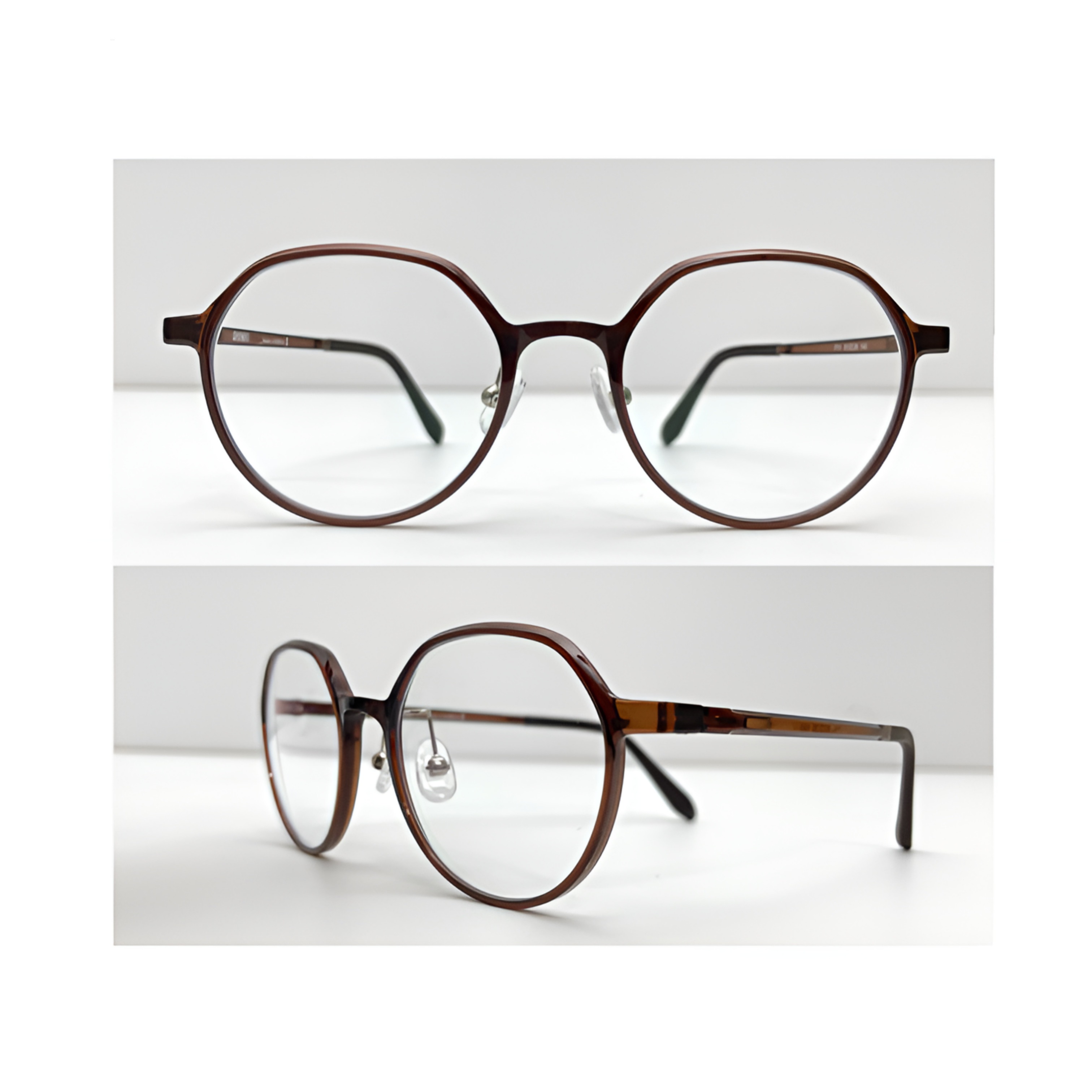 GL1988 メガネ職人が作った ウルテム多角形ブルーライトカットメガネ【ユン・ウネPICK】