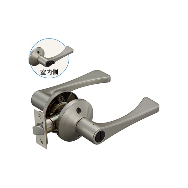 マツ六 7010061 リフォーム用レバーハンドル錠 間仕切錠(個室用)