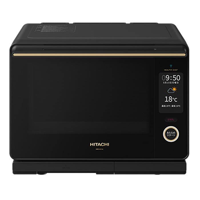 30L 過熱水蒸気オーブンレンジ ヘルシーシェフ MRO-W10A-K フロストブラック