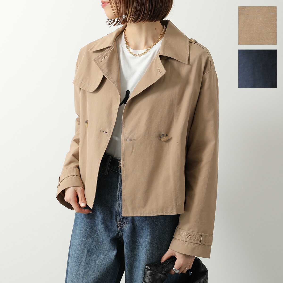 MAX MARA MAX＆CO KIDS マックスマーラ マックス＆コー キッズ トレンチコート MX0281 MX003 レディース ガールズ ショートコート ジャケット カラー2色