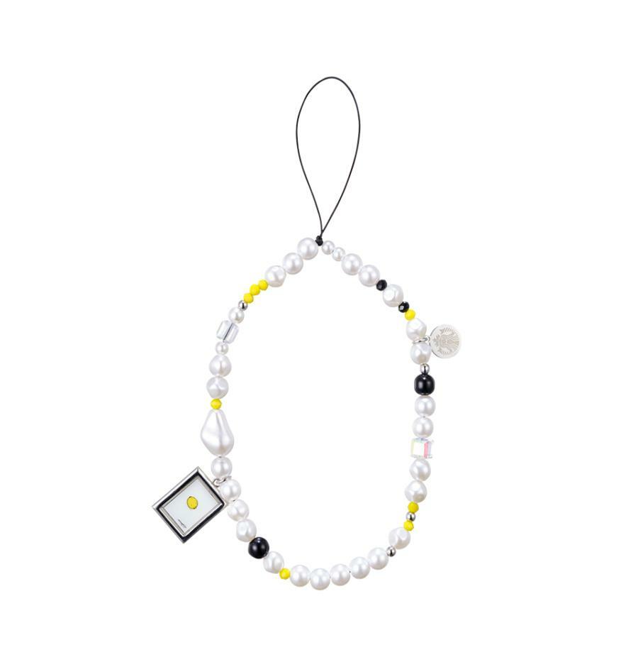 レモン ビーズ ストラップ チョンシン作家 アートコラボ商品 韓国スターバ グッズ H