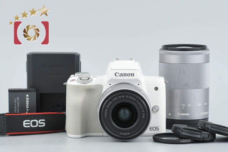 EOS Kiss M2 ダブルズームレンズキット ホワイト