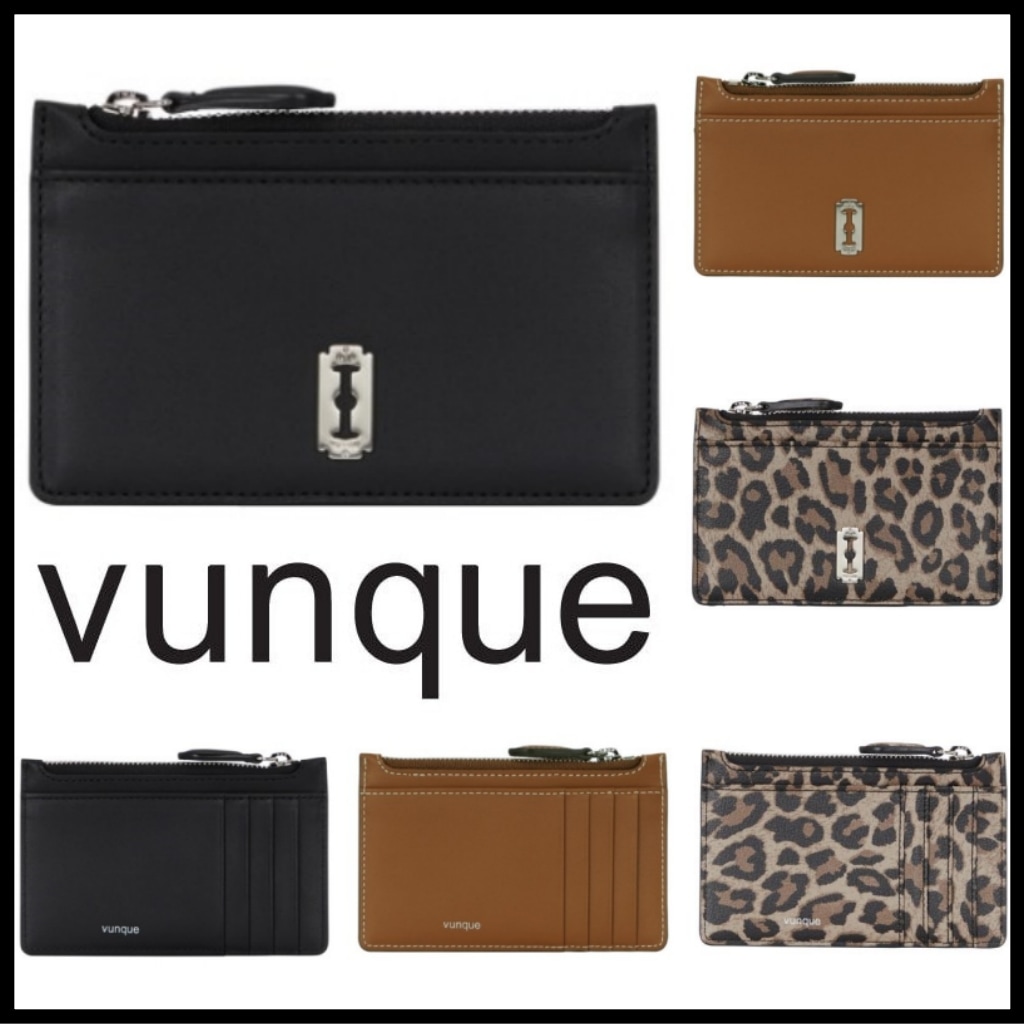 【VUNQUE】 Perfec Index Zipper Card Wallet ウォレット 天然牛革 カードケース 本革 カードホルダー カード入れ 財布 二つ折り 折りたたみ vunque 財布