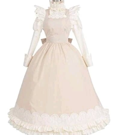はたらく細胞マクロファージ メイド服帽子付けパニエ付け風コスプレ衣装変装コスチューム イベント仮装