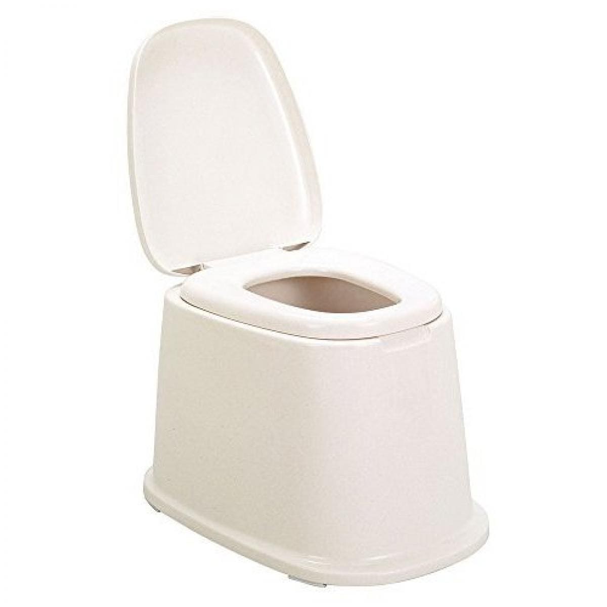 トンボ　洋式便座　据置型　和式トイレ用　日本製　ポータブル　トイレ　介護 ライフケア ベージュ